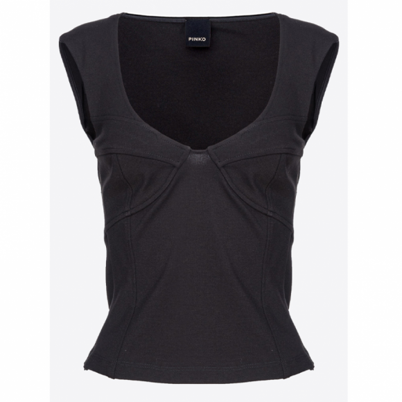 TIGRO TOP BUSTIER - NERO €185